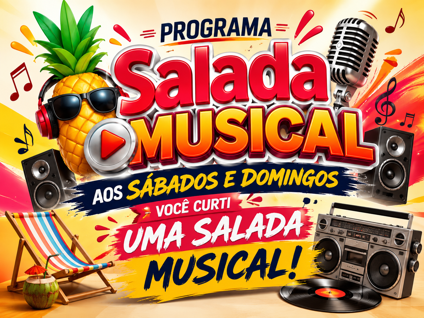 SALADA MUSICAL Sábado e Domingo às 14:00